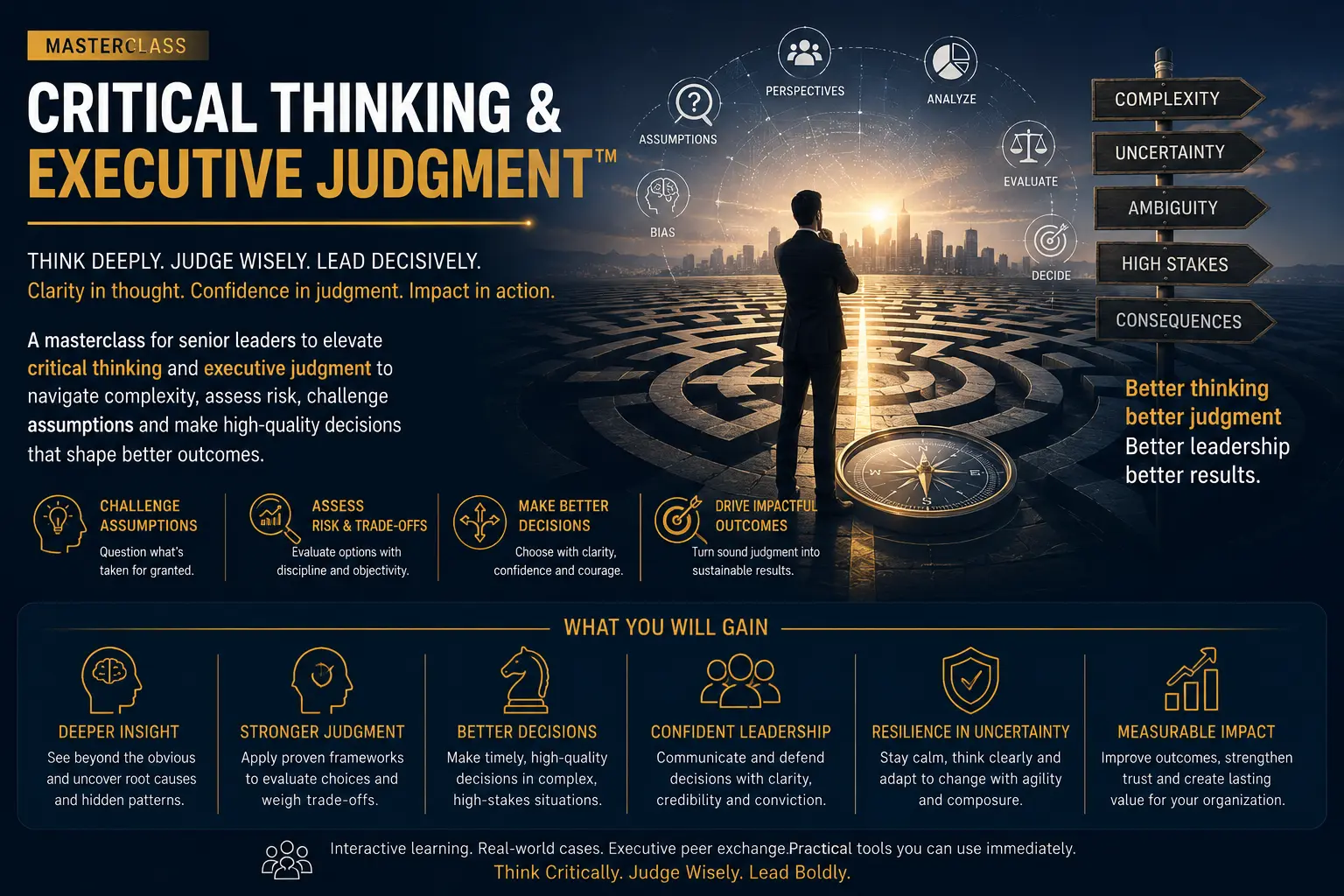Critical Thinking & Executive Judgment Masterclass – Centre for Executive Education