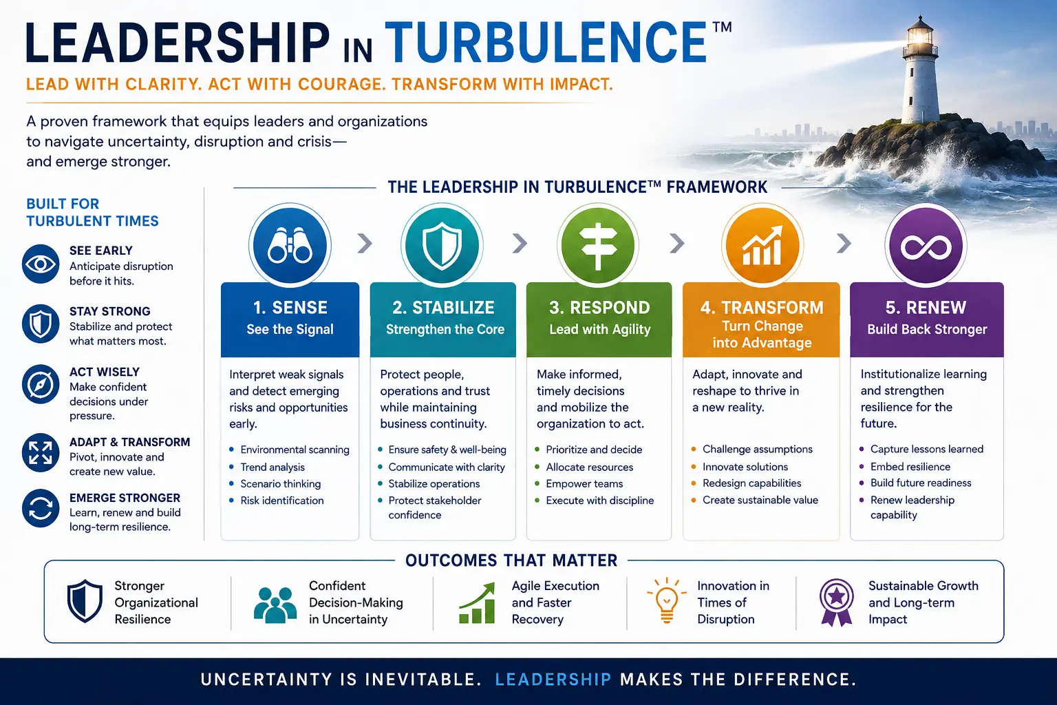 Leadership in Turbulence™ Framework framework diagram